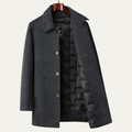 Dama Washington Callum men's wool down hybrid coat gray - front view