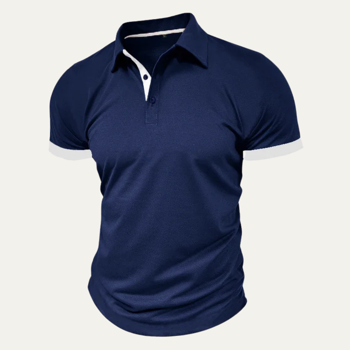 Beau | Men's Polo Shirt Light Gray Short Sleeve