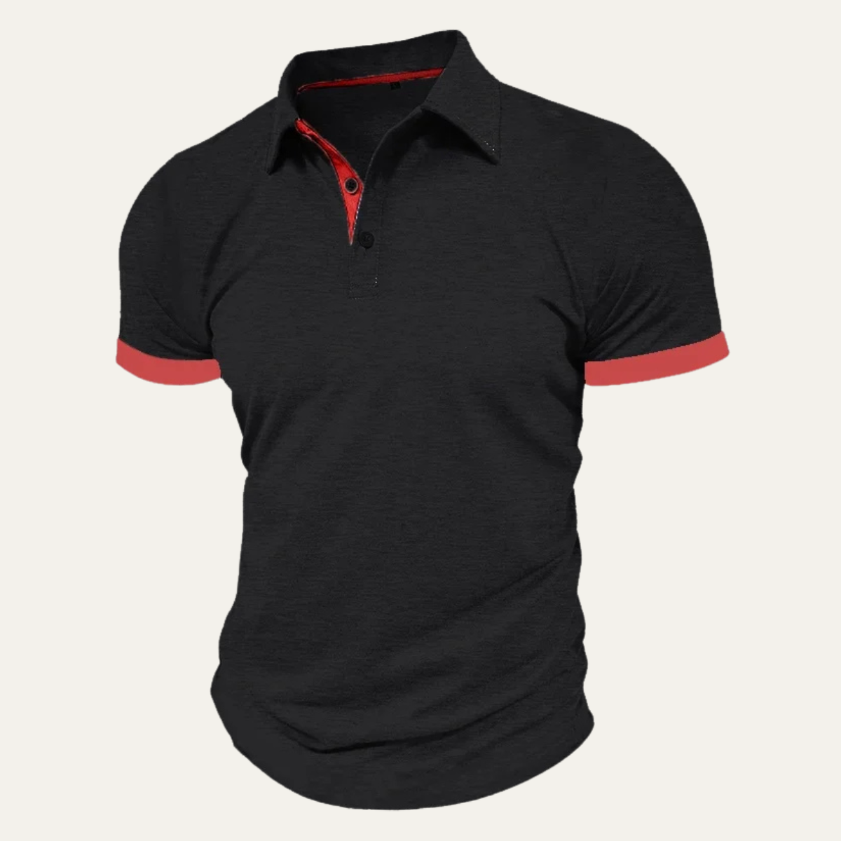 Beau | Men's Polo Shirt Light Gray Short Sleeve