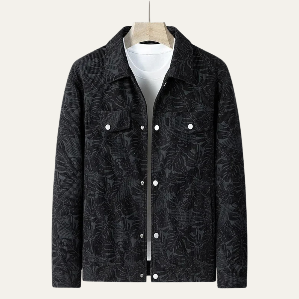 Ash | Men's Quilted Utility Jacket Khaki With Pockets