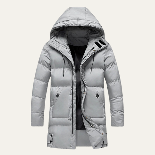 Dama Washington Axel men's long puffer jacket black hooded winter coat - view 2