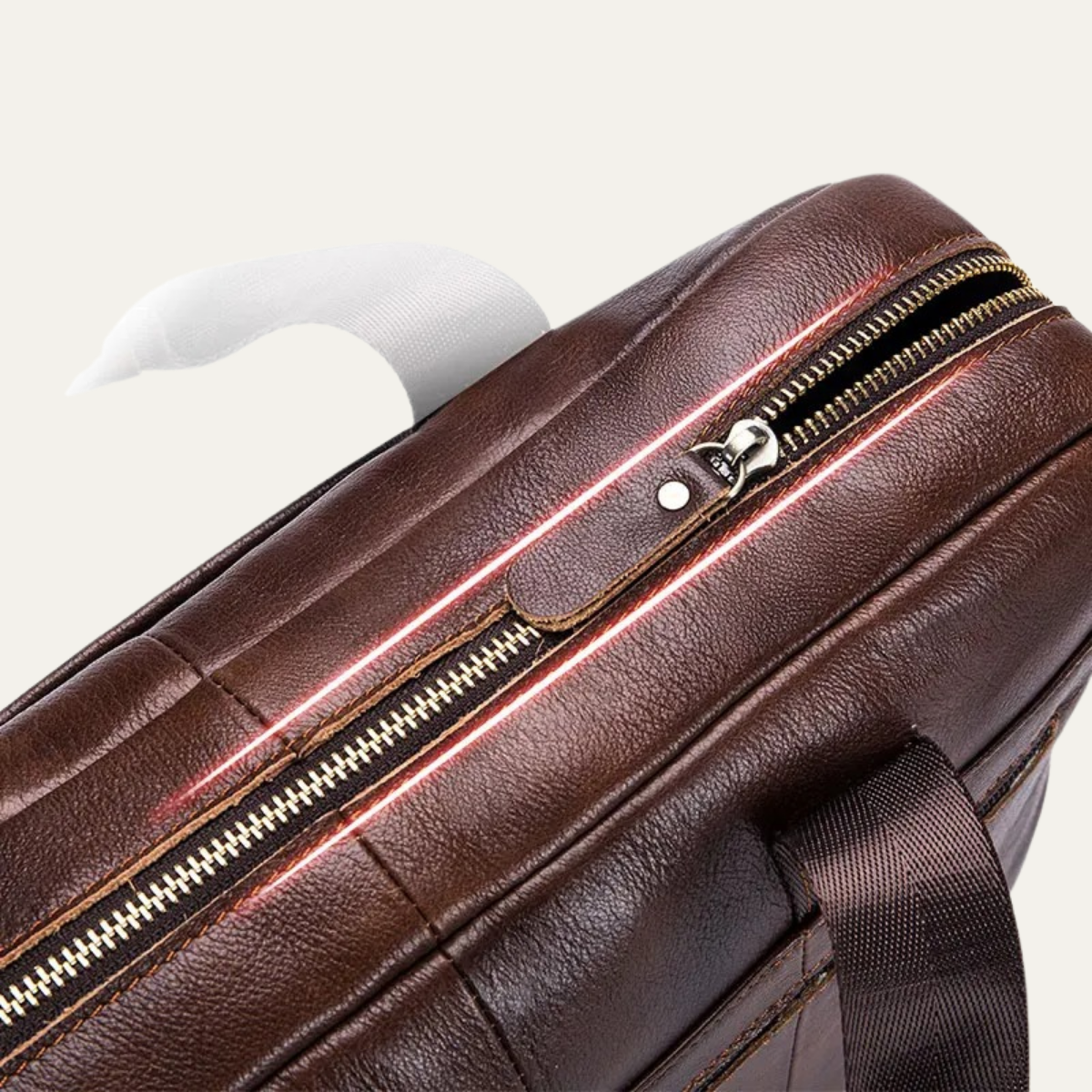 Dama Washington Bayonne men's leather messenger shoulder bag - view 8