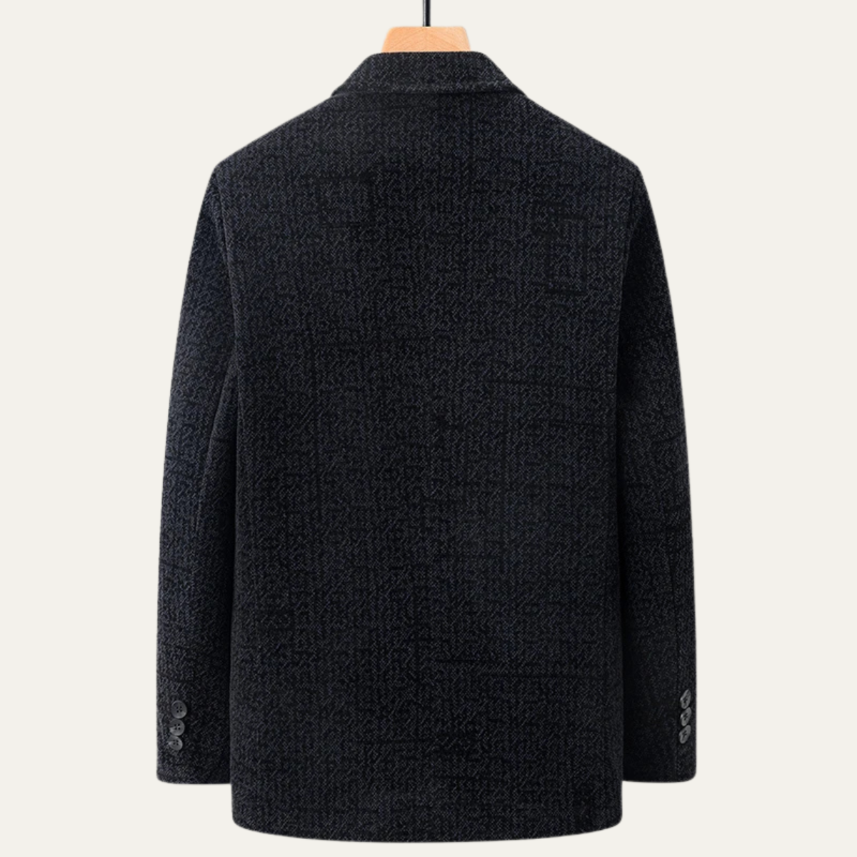 Bram | Men's Tweed Blazer Charcoal Gray Wool Lined