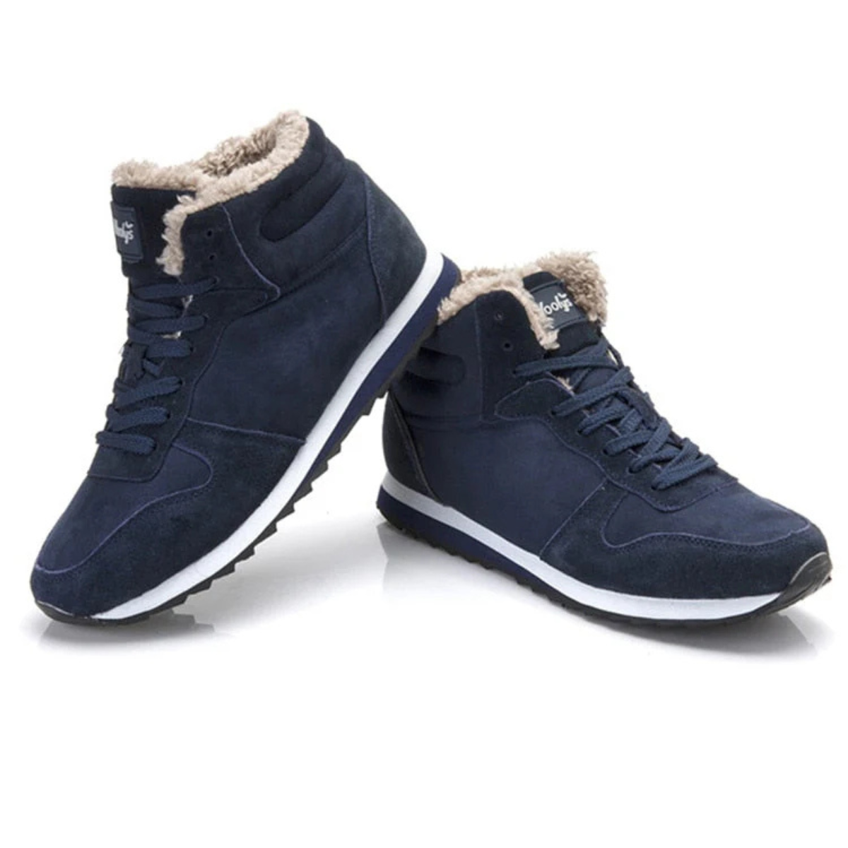 Axel | Men's Sherpa Lined High Top Winter Boot Navy