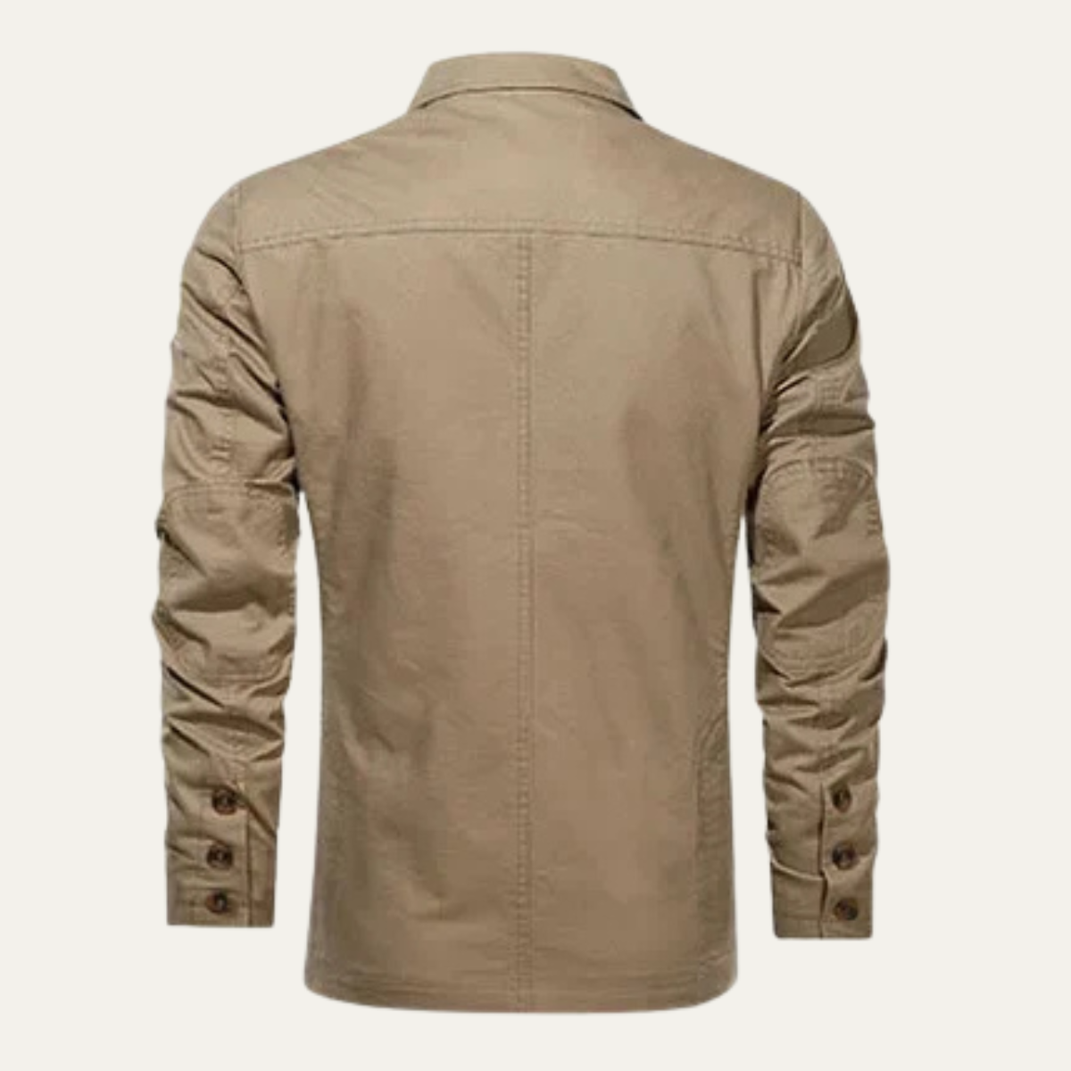 Blake | Men's Casual Blazer Beige Cotton Button Up