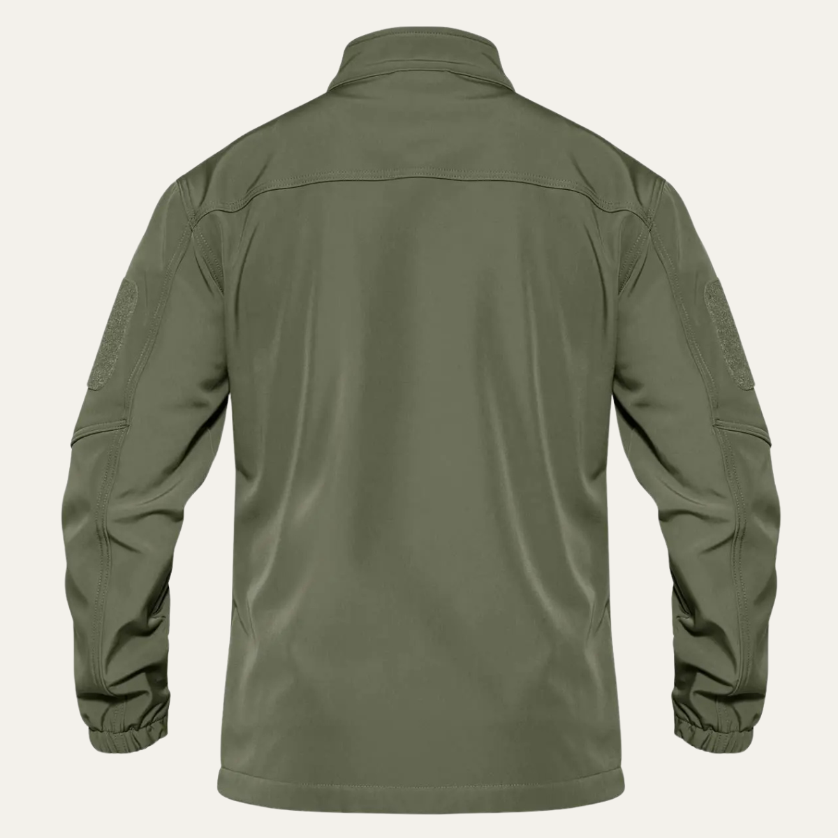 Rhys | Men's Lightweight Utility Jacket Black With Fleece Lined Collar