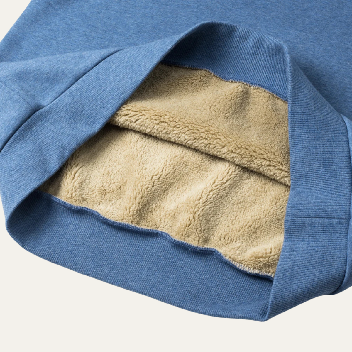 Callum | Men's Quarter Zip Sweater Light Blue