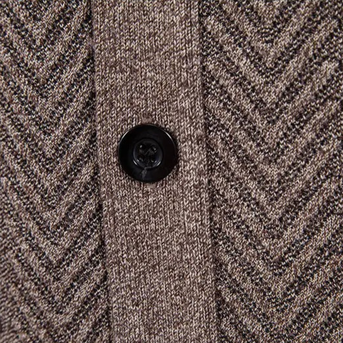 Axel | Men's Casual Cable Knit Cardigan Burgundy Button Up