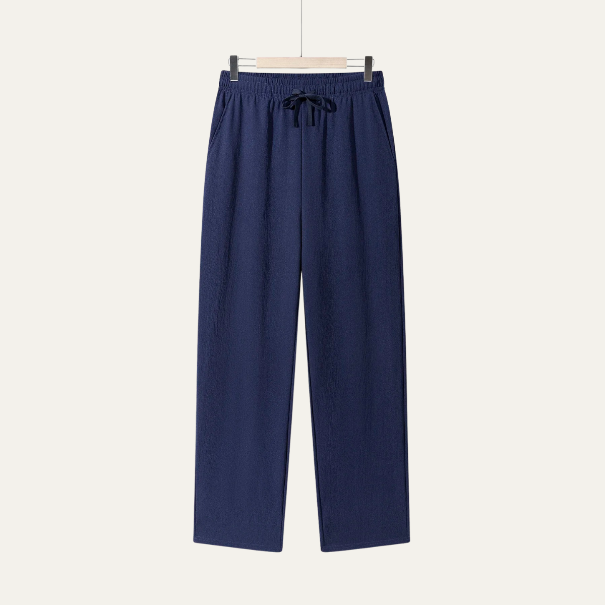 Callum | Men's Relaxed Linen Pants Gray Drawstring
