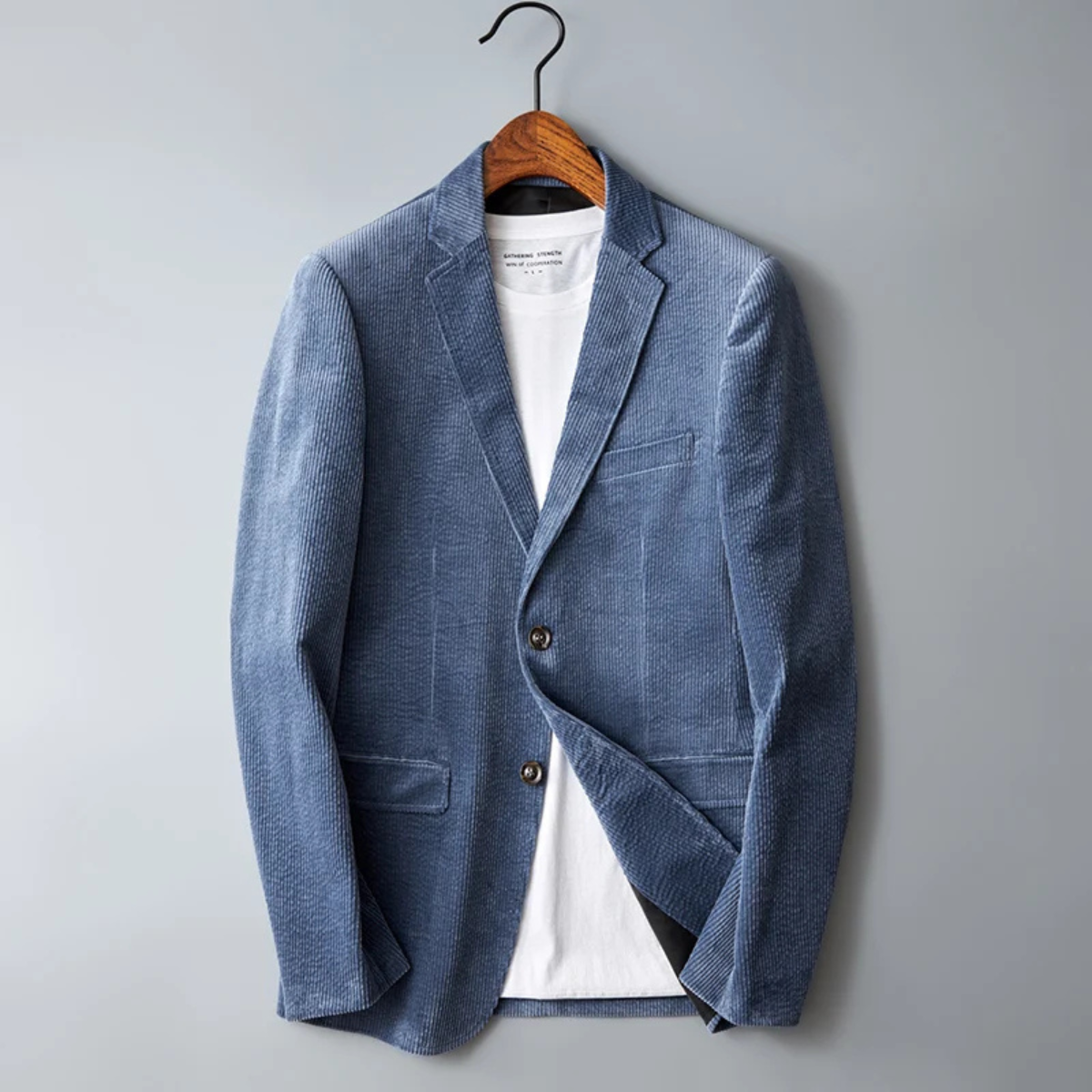 Beau | Men's Casual Corduroy Blazer Cream