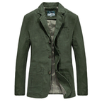 Voss | Men's Casual Lightweight Blazer Beige Cotton