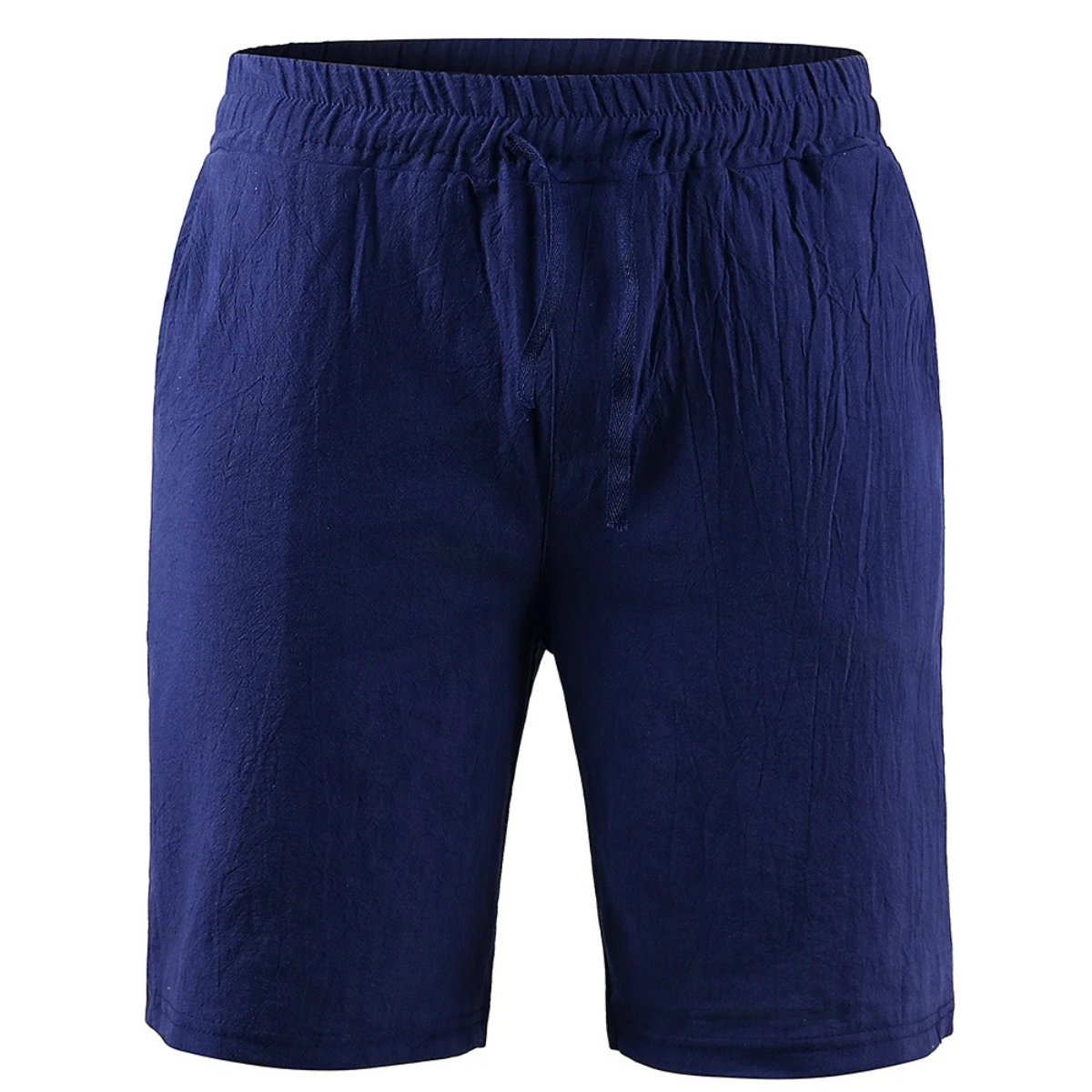Beau | Men's Casual Linen Shorts Light Blue