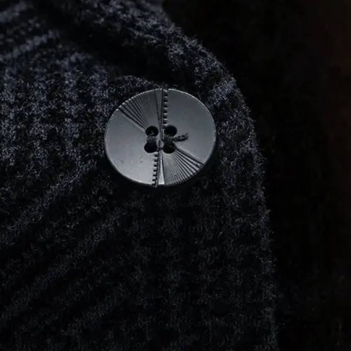 Axel | Men's Houndstooth Blazer Navy With Fur Lining