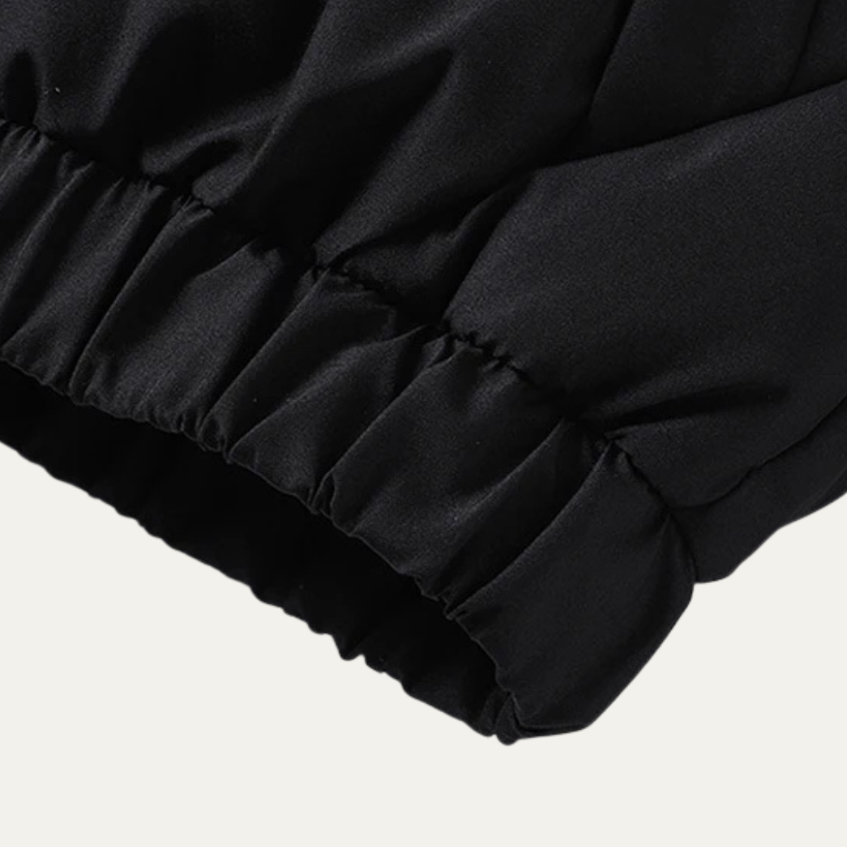 Axel | Men's Puffer Jacket Black Quilted Winter Warm