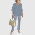 Dama Washington Stella women's lounge set sage green floral print pants - view 3