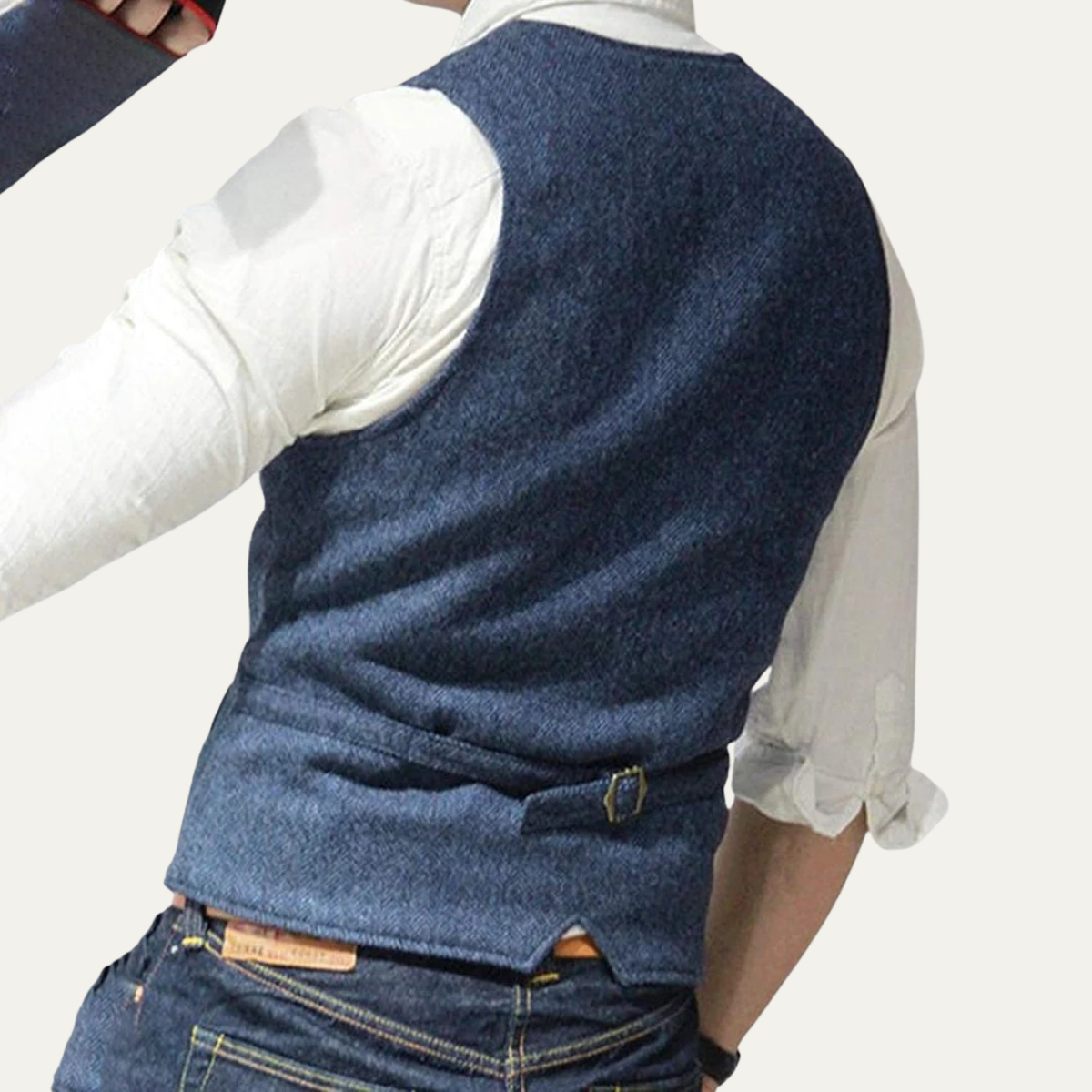 Bram | Men's Sweater Vest Charcoal Gray Button Up