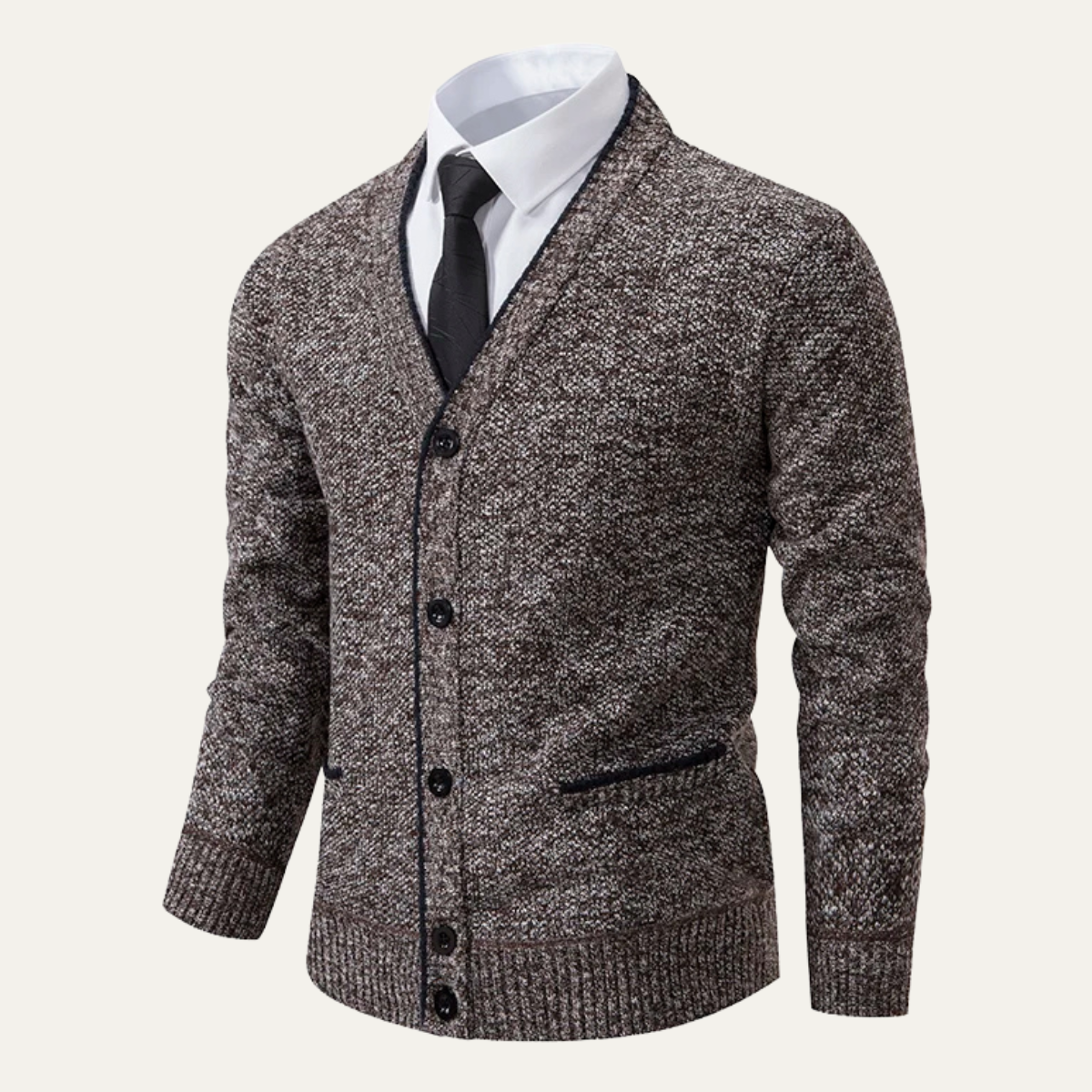 Blake | Men's Casual Cardigan Navy Blue Knit Button Up