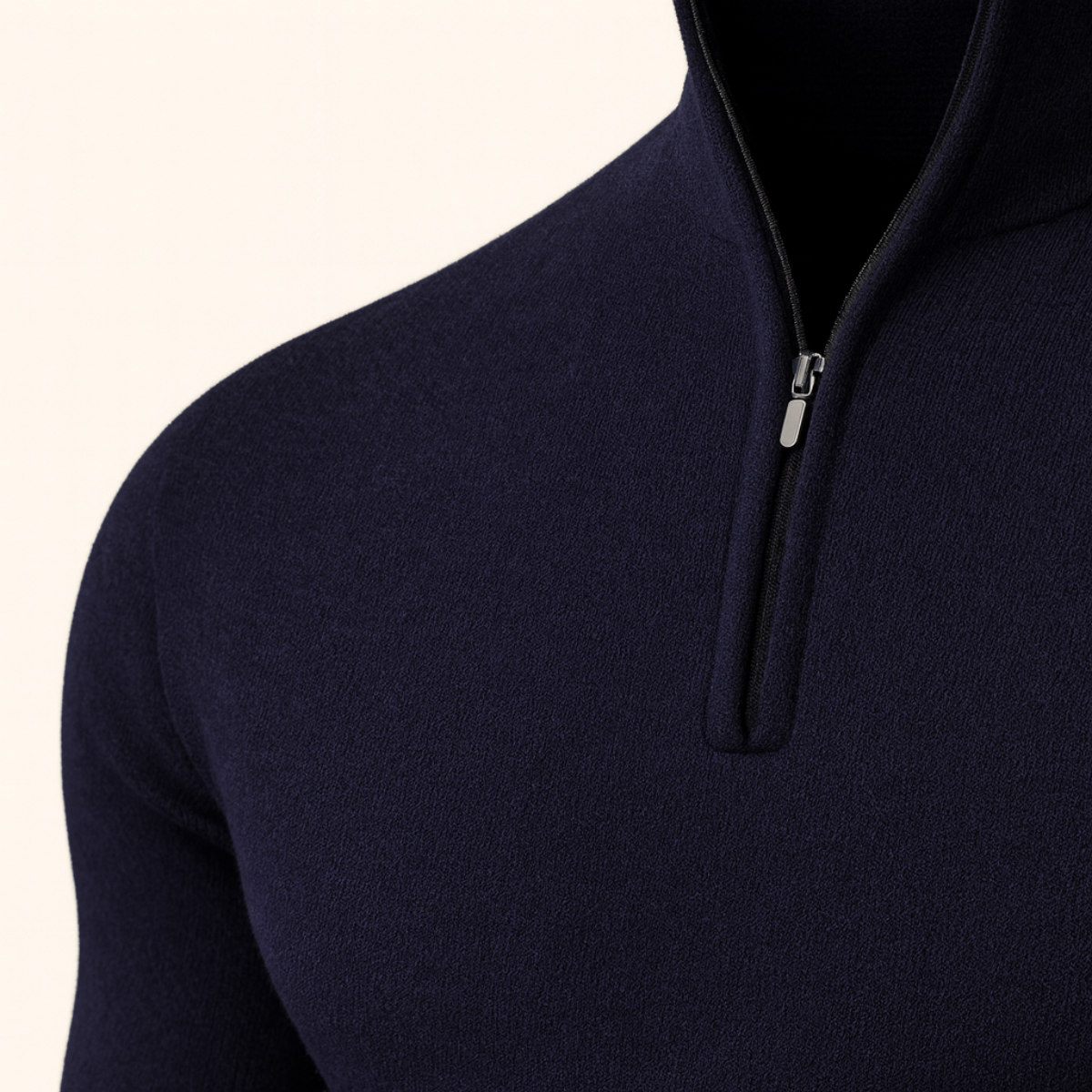 Nash | Men's Quarter Zip Sweater Gray
