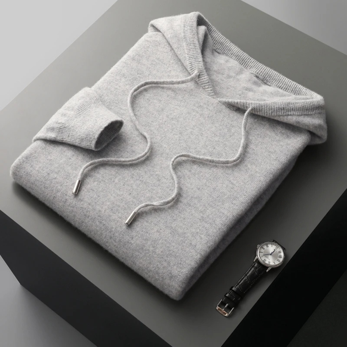 Ada | Men's Crew Neck Sweater Light Blue Knit