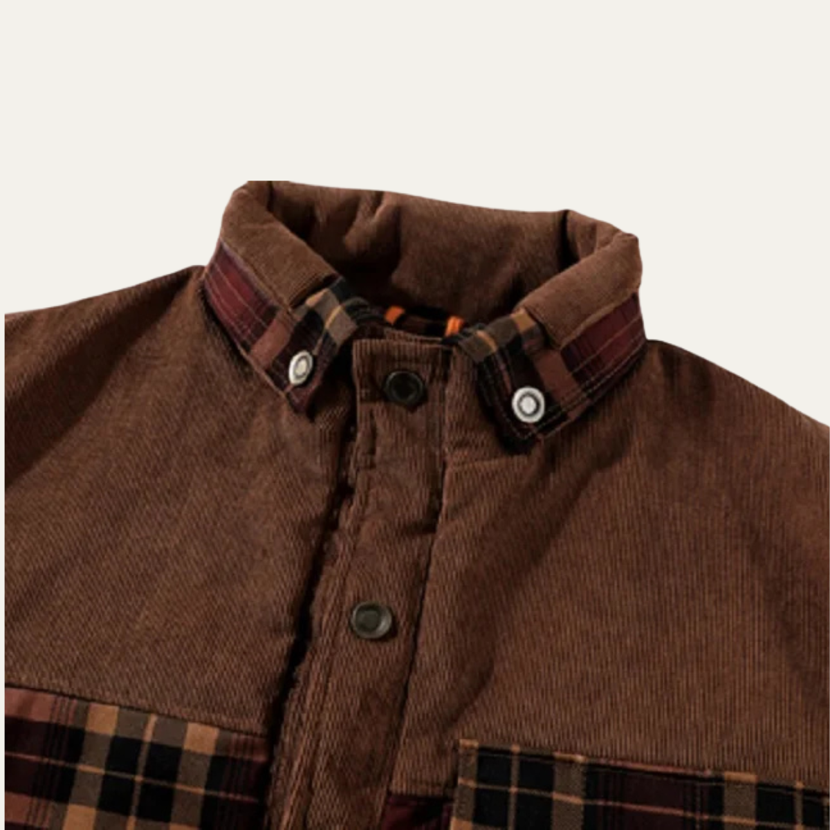 Knox | Men's Flannel Shirt Jacket Olive Plaid Sherpa Lined