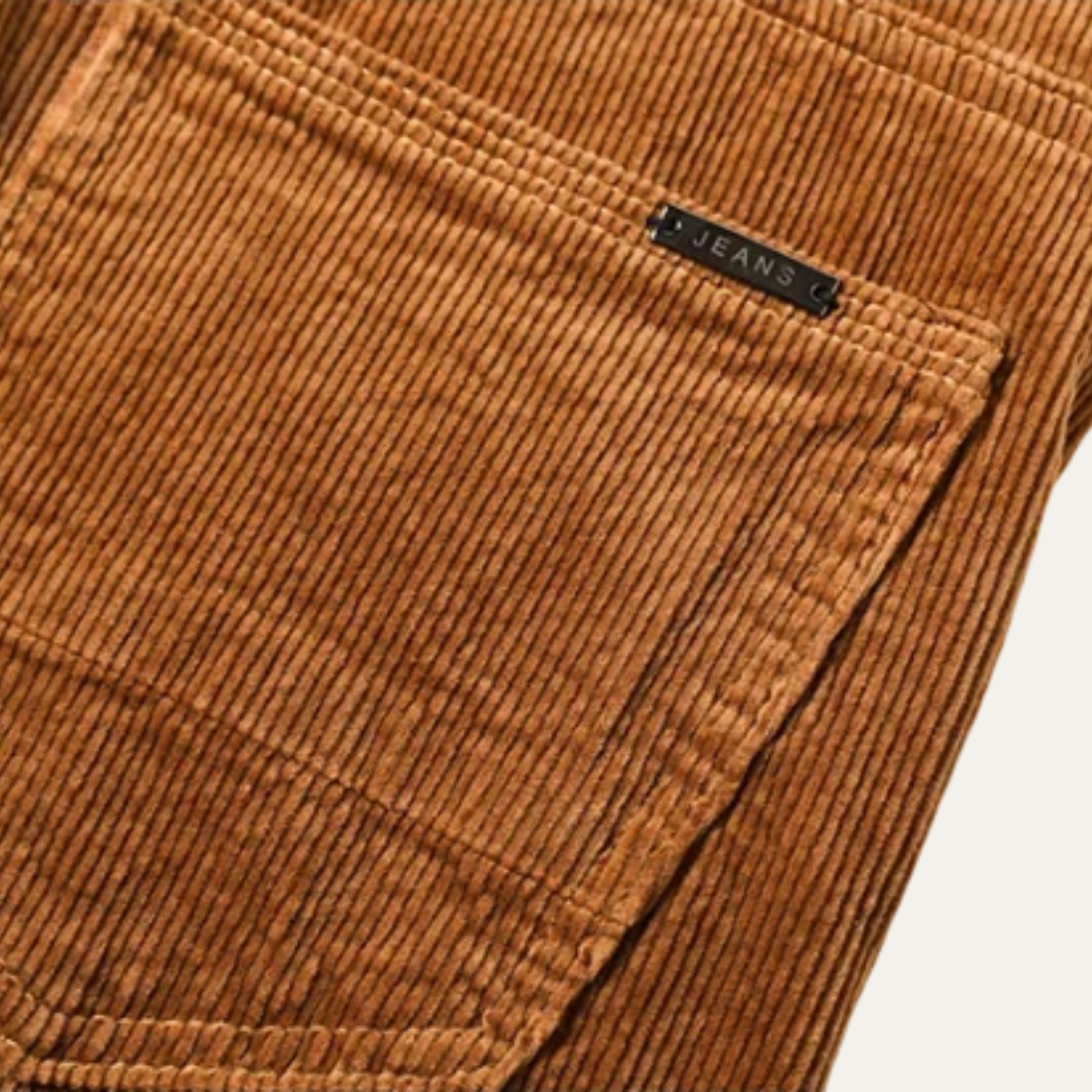 Axel | Men's Corduroy Pants Caramel Slim Fit Casual