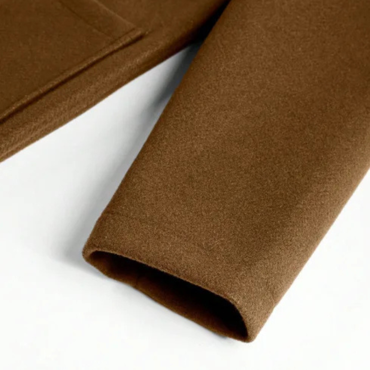 Callum | Men's Wool Overcoat Brown Classic Tailored