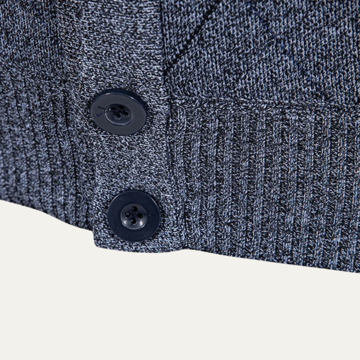 Ezra | Men's Argyle Cardigan Gray Cable Knit Button Up