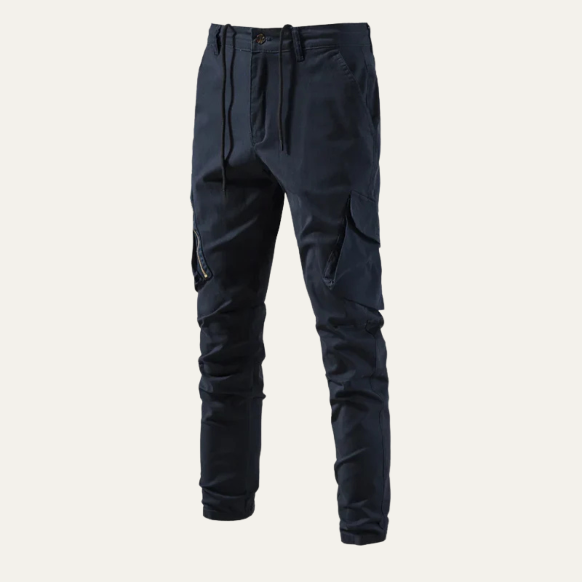 Axel | Men's Cargo Pants Olive Green Slim Fit Tapered