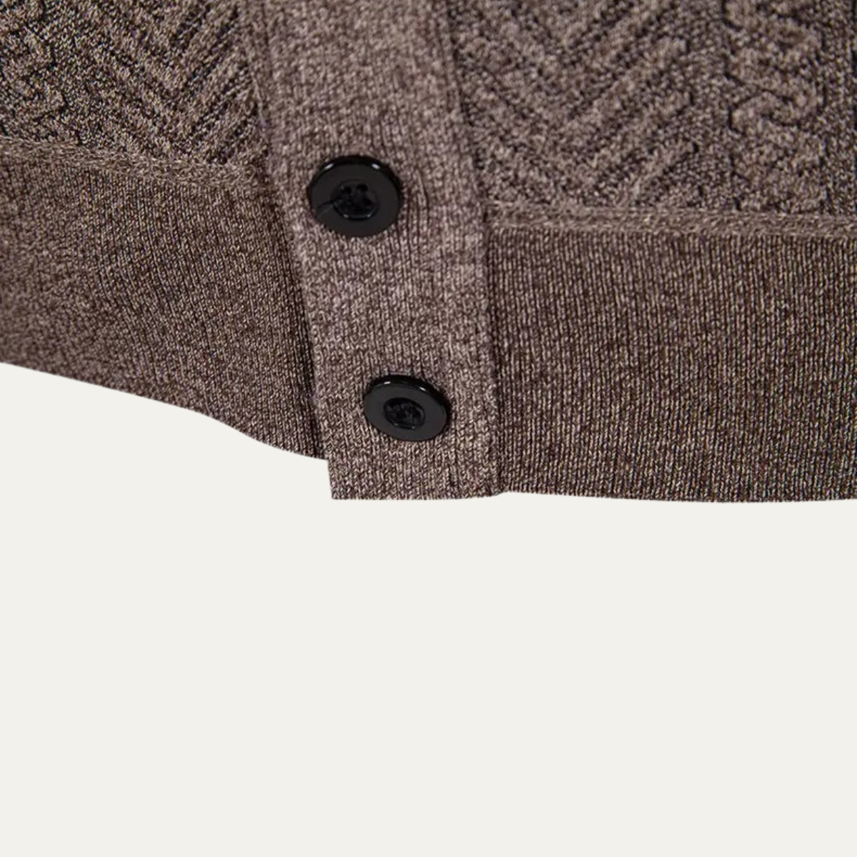 Axel | Men's Casual Cable Knit Cardigan Burgundy Button Up