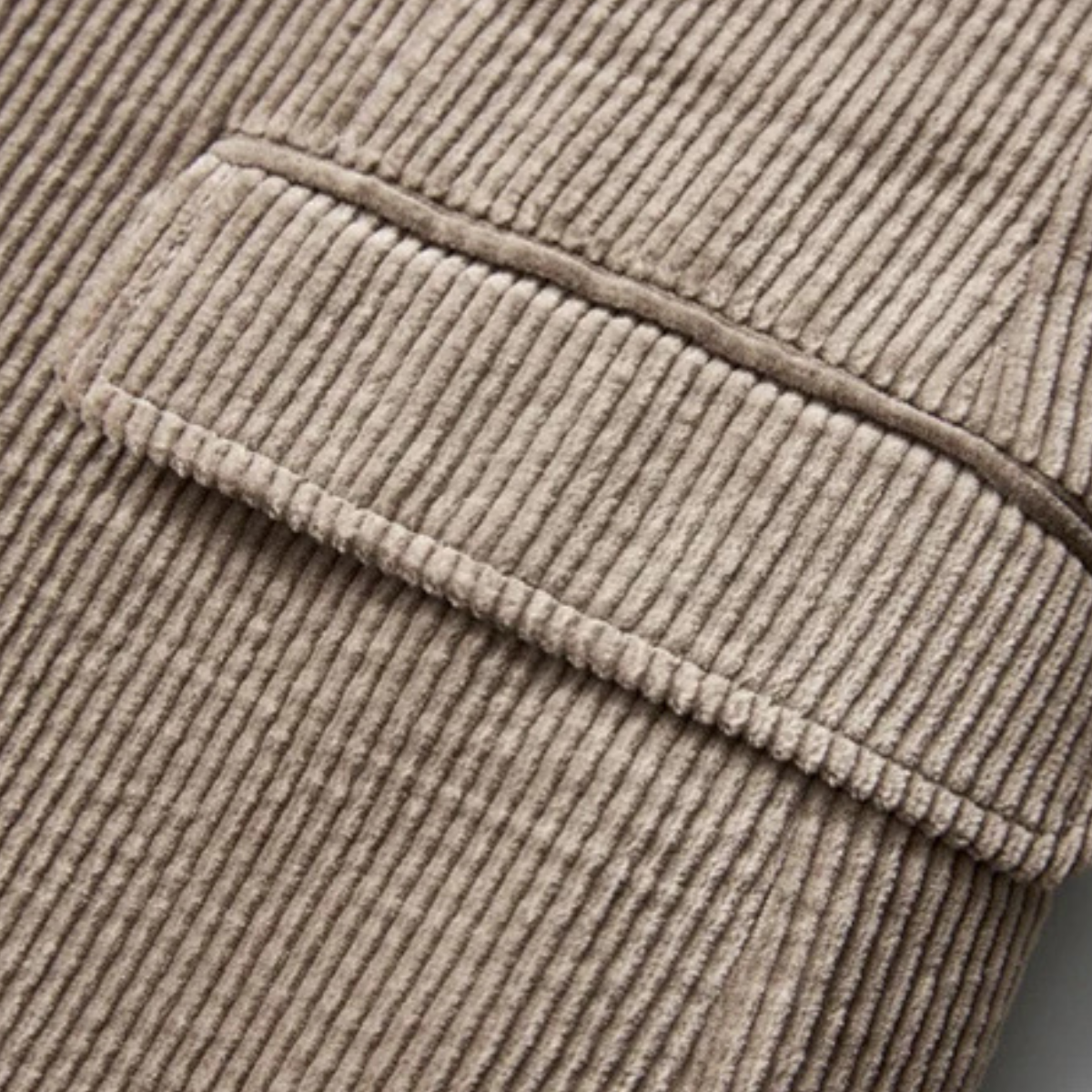 Beau | Men's Casual Corduroy Blazer Cream Single Breasted