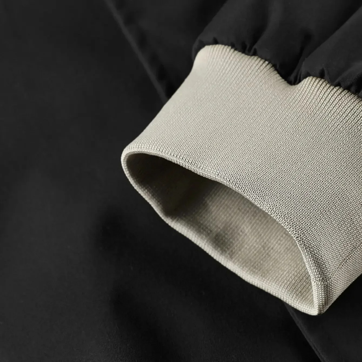 Wyatt | Men's Casual Bomber Jacket Tan Ribbed Cuffs