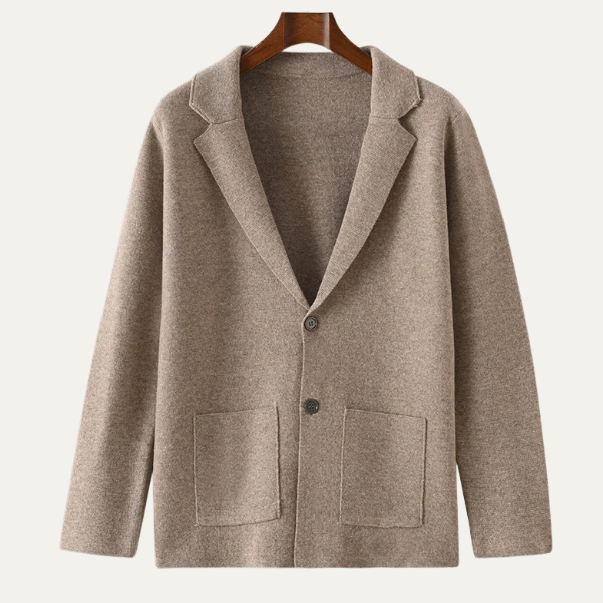 Callum | Men's Casual Wool Blazer Cream Button Up