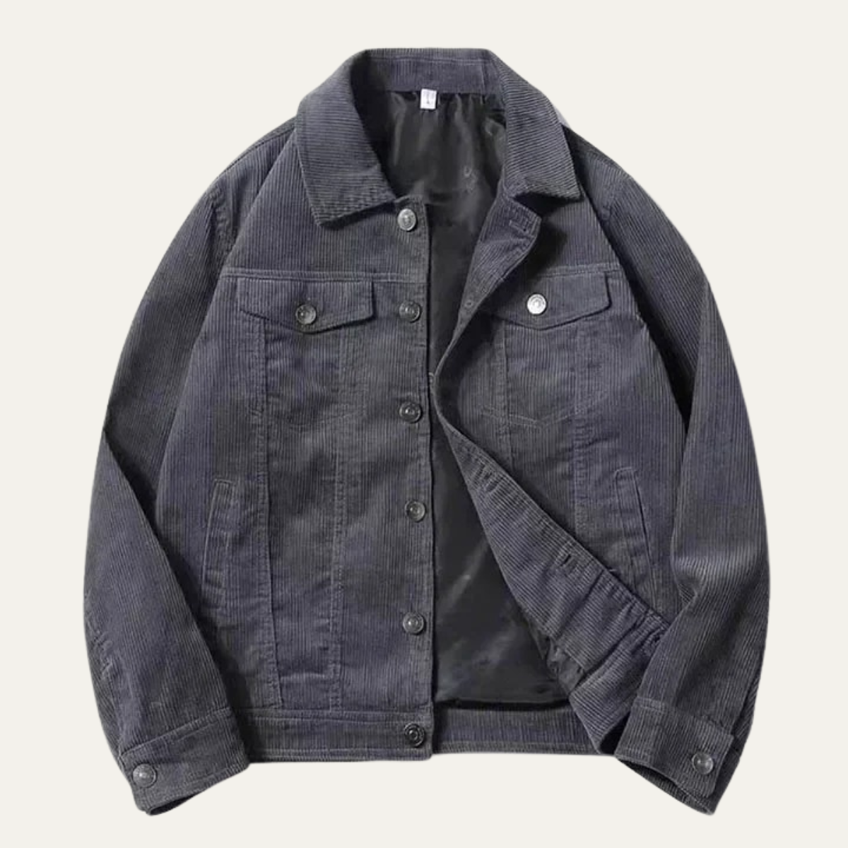 Ash | Men's Vintage Corduroy Jacket Charcoal Button Up