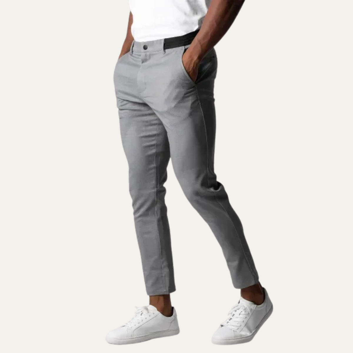 Kade | Men's Slim Fit Chinos Gray Casual Stretch