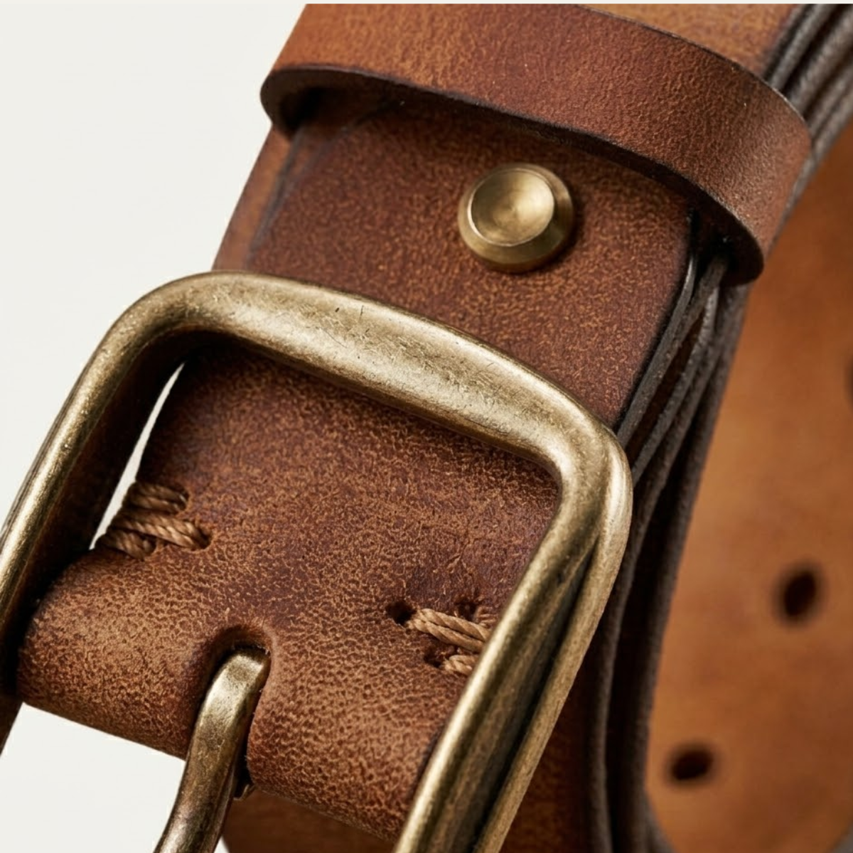 Dama Washington Margate thick cowhide leather belt - view 10