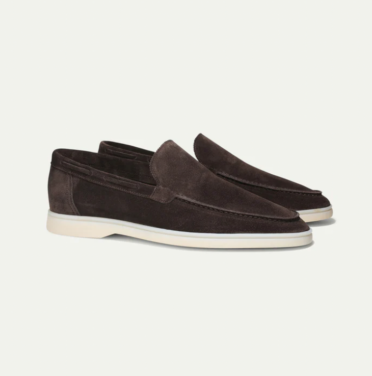 Axel | Men's Suede Loafer Slip On Beige