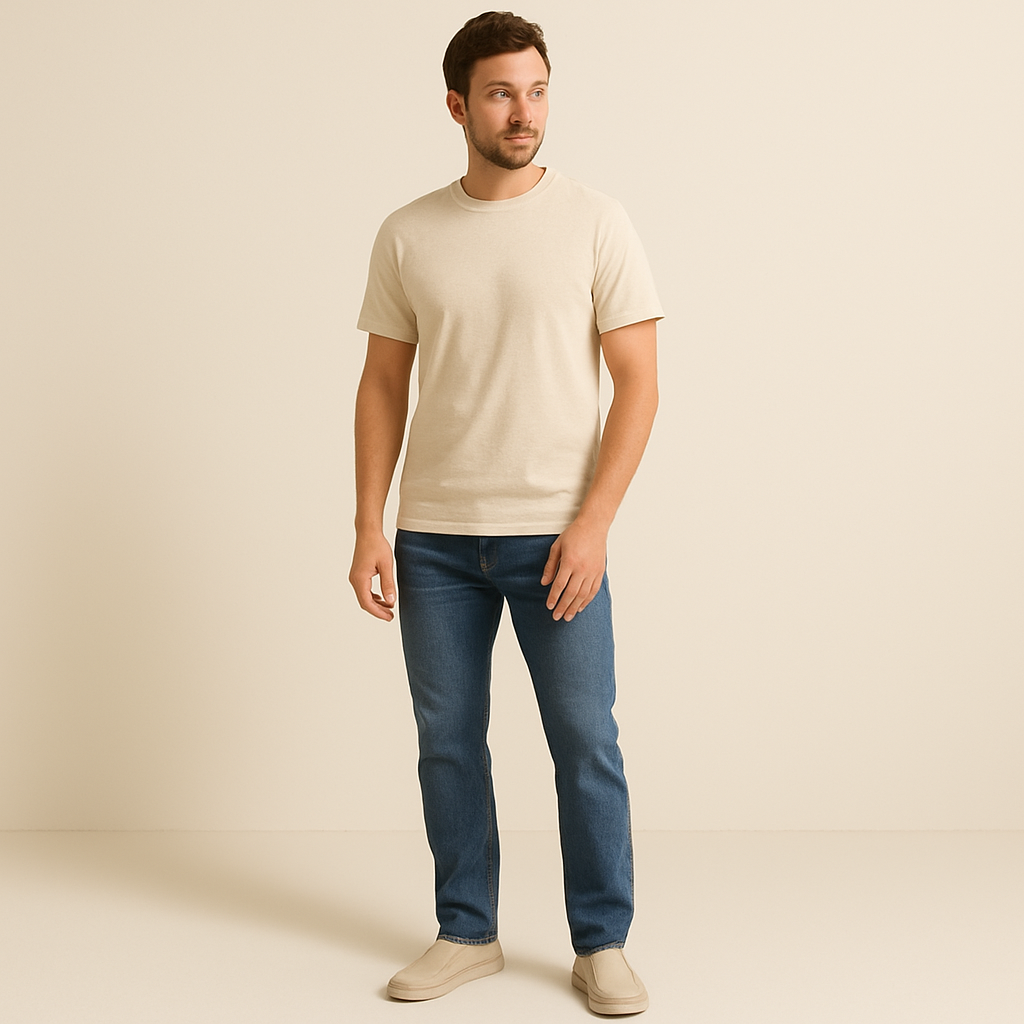 Ines | Men's Canvas Slip On Loafer Gray Comfort Shoes