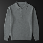 Dama Washington Sable men's knit polo sweater cream collared - view 10