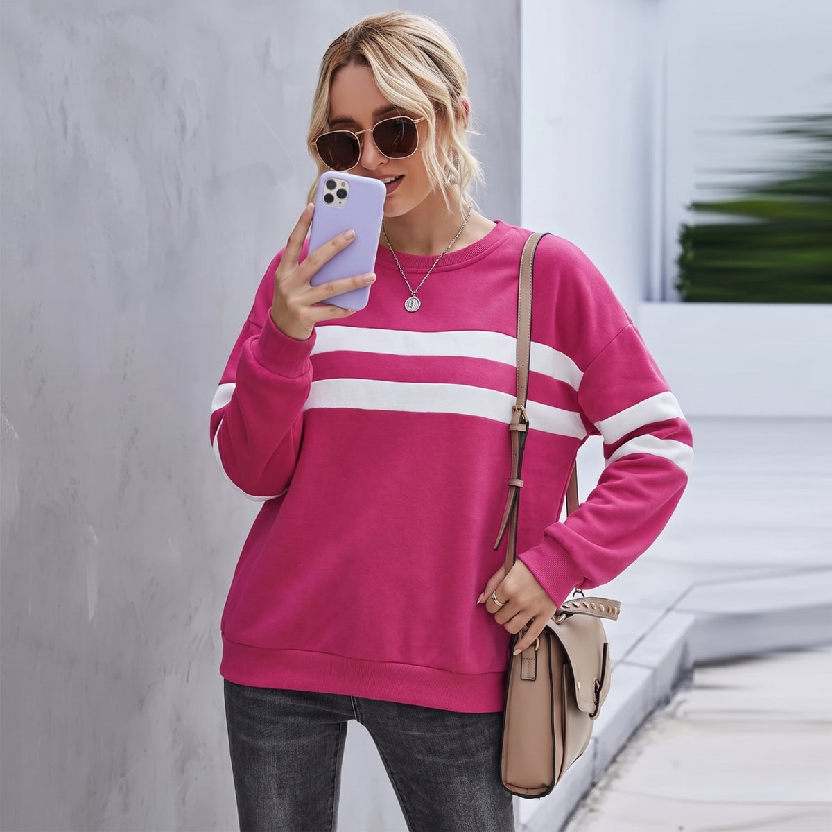 Calliope | Women's Cropped Striped Sweater
