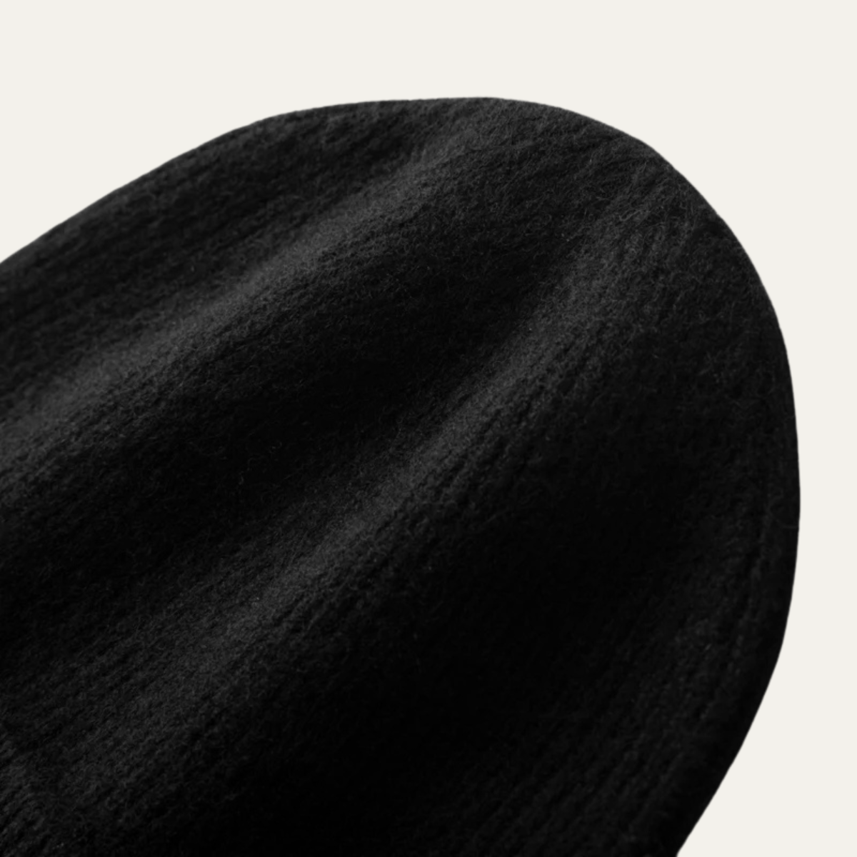 Bram | Men's Ribbed Knit Beanie Black