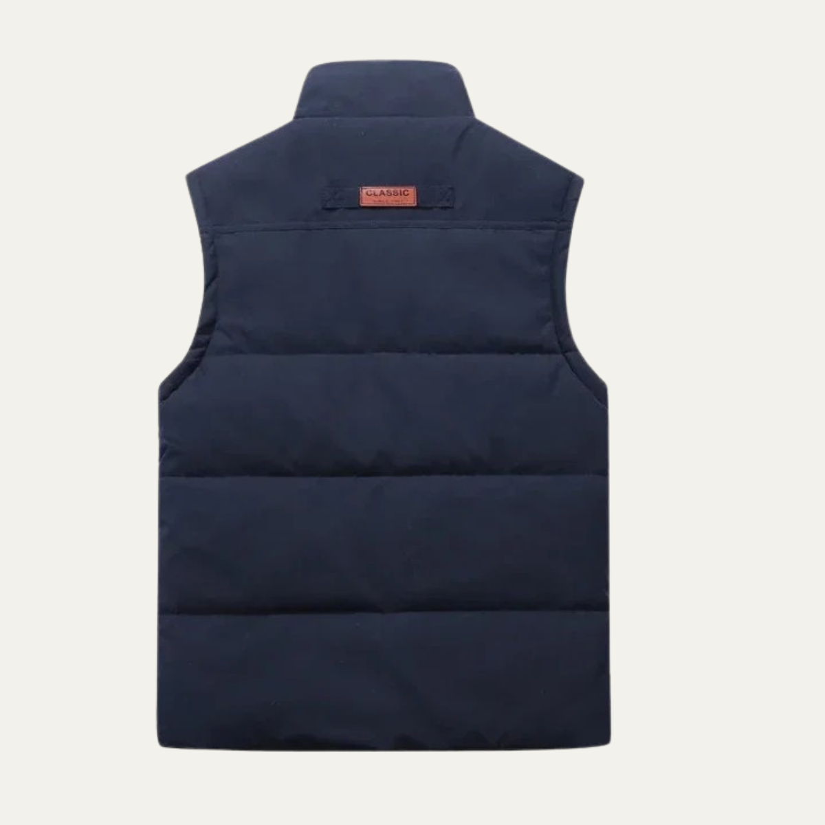 Rowan | Men's Puffer Vest Navy Down Filled Quilted Utility Pockets