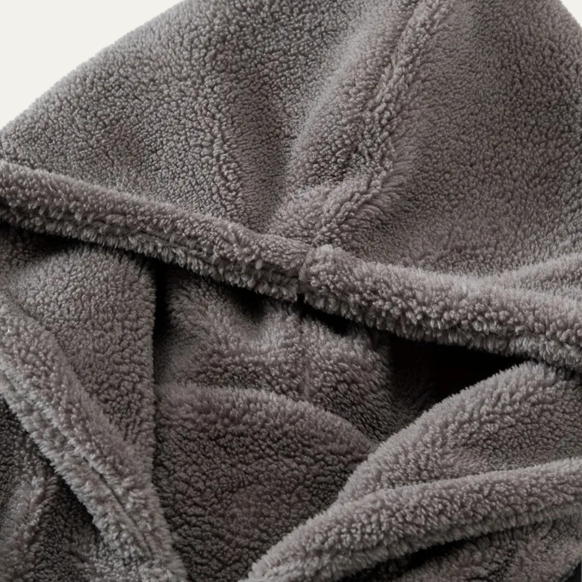 Ezra | Men's Puffer Jacket Dark Gray Sherpa Lined Hooded
