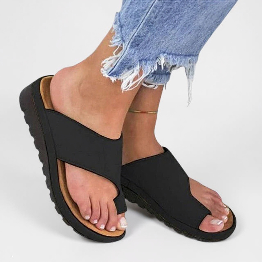 Ivy | Women's Platform Slide Sandal Black Comfort Orthopedic