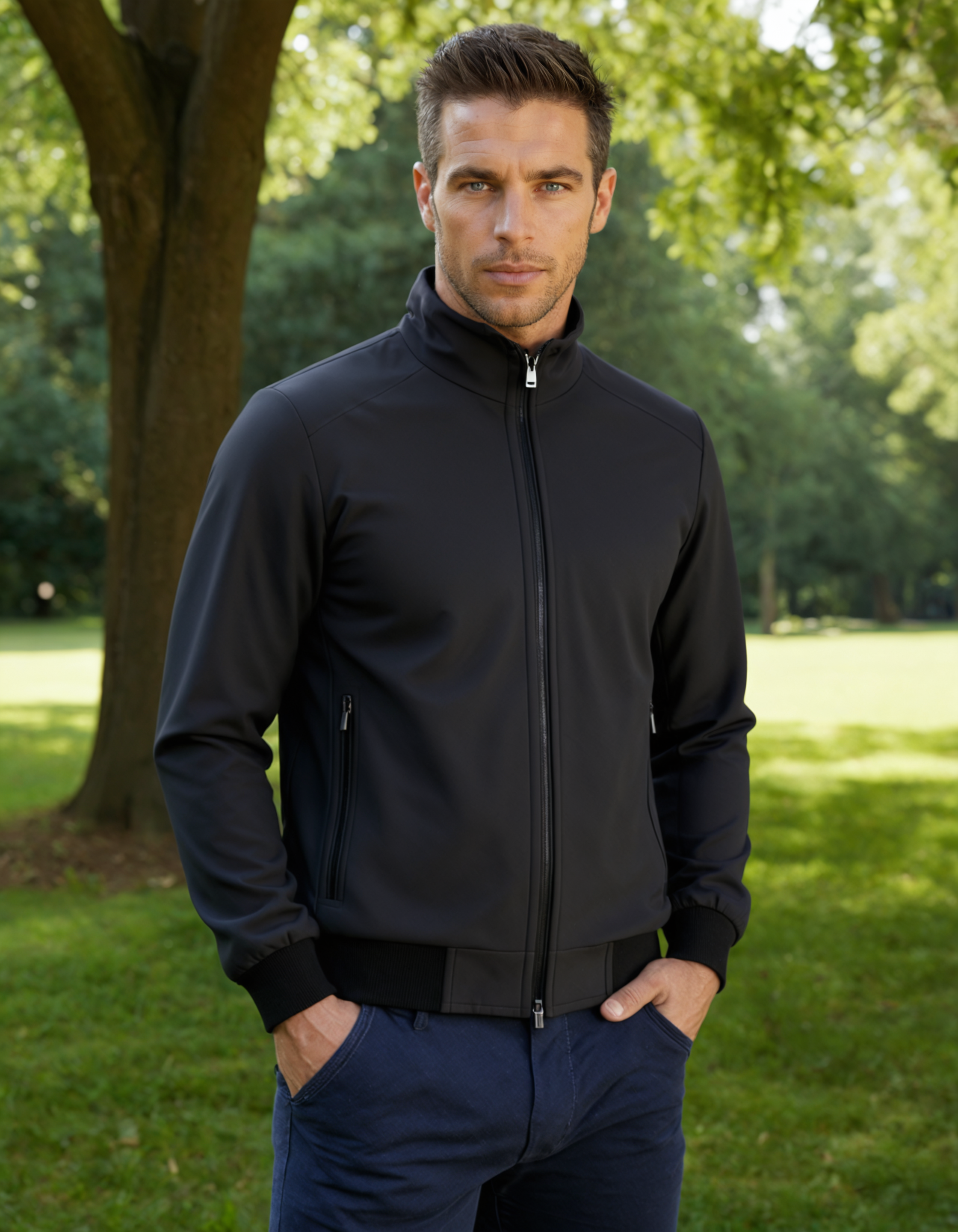 Holt | Men's Fleece Jacket Charcoal Gray Zip Up