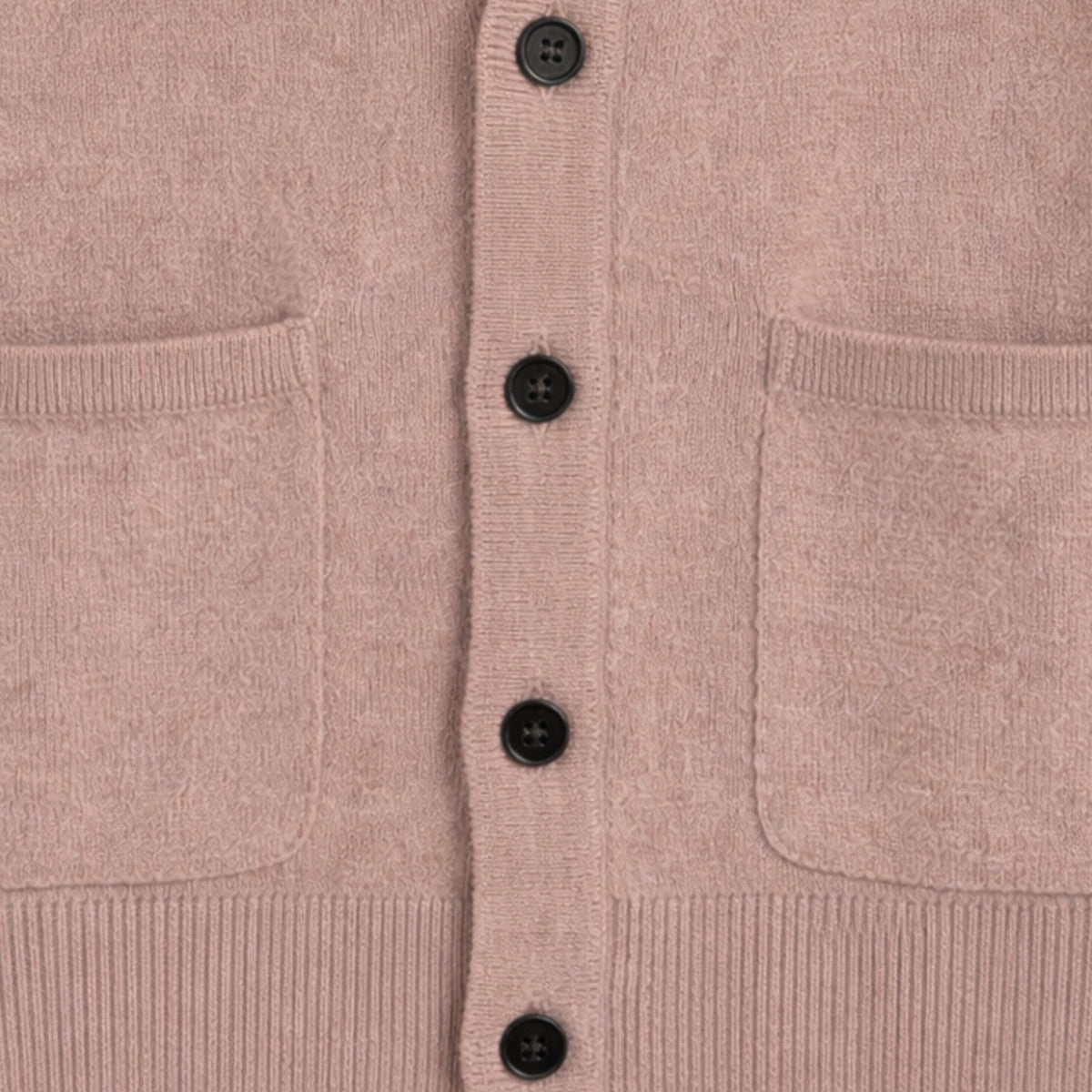 Jude | Men's Cashmere Cardigan Taupe V Neck Button Front