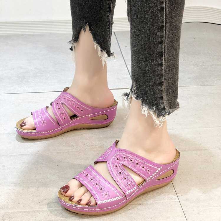 Thea | Women's Comfort Sandals Orthopedic Support Navy