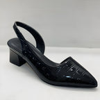 Dama Washington Aria women's pointed toe block heel mules black - view 4