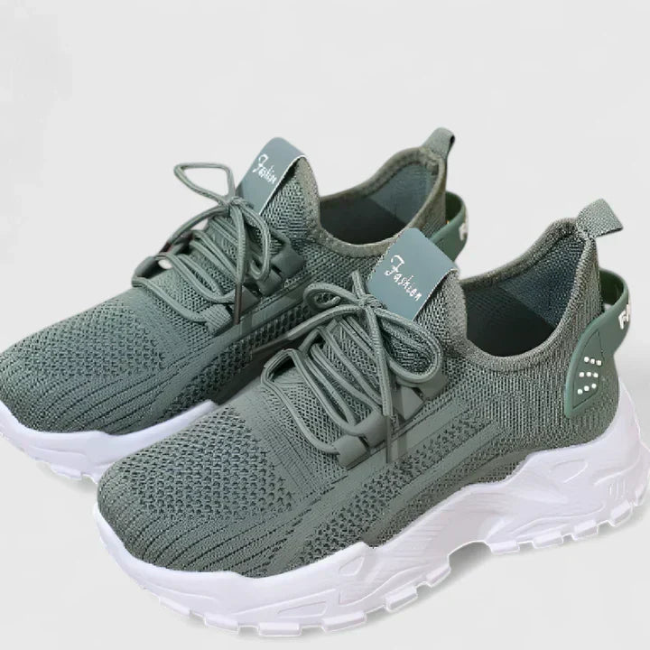 Opal | Women's Knit Walking Shoes Cream White Sole