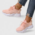 Dama Washington Opal women's knit walking shoes cream white sole - view 5