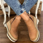 Dama Washington Cleo women's platform ankle boots tan comfort sole - view 7